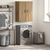 vidaXL Stenska omara artisan hrast 69,5 x 34 x 90 cm Konstruiran les