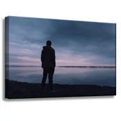 shumee Platno s potiskom Pokrajina Jezerski mož 60x40