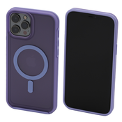 FixPremium - Ovitek Clear with MagSafe za iPhone 12 Pro Max, vijolicen