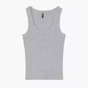 Cropp - Tank top - tamno siva
