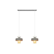 Luster na sajli VOLTA 2xE27/60W/230V siva