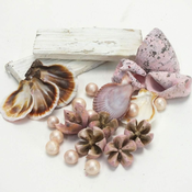 Rayher. Dekoracija Mediteran natur, pink