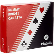 Karte za igranje Piatnik - Rummy Bridge Canasta - 2 špila