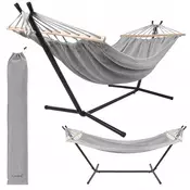 Malatec XXL vrtna viseča mreža 200x150cm do 250kg na kovinskem stojalu