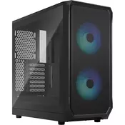 Fractal Design Focus 2 RGB Black TG Clear Tint, tower case (black, tempered glass)