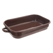 shumee Pravokotna emajlirana ponev za peko RJAVA 2,2 l, 34x18,5x6,5 cm