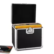 resident dj Zeitkapsel, aluminijski kofer za ploče, 70 komada, LP, crni