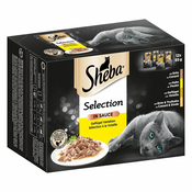 Varčno pakiranje Sheba različice v vrečkah 144x85 g - Selection in Sauce izvrstna kompozicija