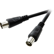 SPEAKA KOAKSIALNI PRIKLJUČNI KABEL SPEAKA, 1,5 M, ČRN