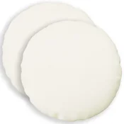 vidaXL Prevleka za blazino 2 kos HEERLEN Bela O 50 cm Blago