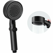 Tuš rucka EKO inox crna 5 funkcija 24,5cm