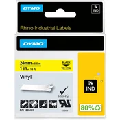 RHINO IND trak 24 mm, črna na rumeni, vinil