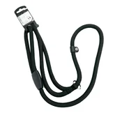 Ferplast Sport okrogel povodec z ovratnico - različne barve - 13 mm/160 cm črna