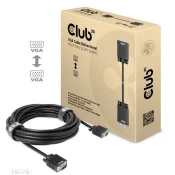 club3D club3D VGA priključni kabel VGA 15-polni vtič\, VGA 15-polni vtič 10.00 m črna CAC-1710 lahko se privije\, pozlačeni konektorji VGA kabel, (20417616)