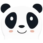 shumee Silikonska plavalna kapa Aqua-Sport za otroke, panda, bela-večbarvna AS8671 19,5 x 22,5 cm 50 g