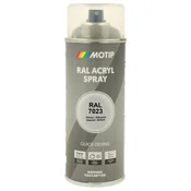 Industrijski akrilni lak sprej RAL HG 400ml Motip - RAL 7023 betonsko siva