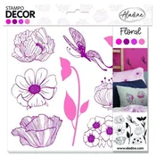 Aladine Žigi Stampo Decor - Cvetje, 8 kosov