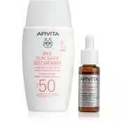 Apivita Set Sun Daily Age Repair fluid za lice, 50 ml + C15 Propolic Correct serum, 10 ml