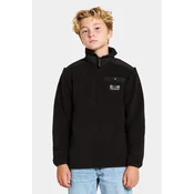 Pulover Didriksons EXA KIDS HALF Z črna barva, 505638