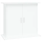 Vidaxl Stojalo za akvarij belo 81x36x73 cm inženirski les