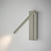 Bover LED stenska svetilka Arid A/03 siva, aluminij, 2.700 K - Dnevna soba/jedilnica - Dizajn