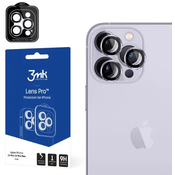 3MK Lens Protection Pro iPhone 14 Pro / 14 Pro Max violet Camera lens protection with mounting frame 1 pc.