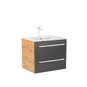 Vario Clam 60 spodnja omarica z umivalnikom hrast-antracit