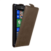 Cadorabo Cadorabo Ohišje, združljivo z Nokia Lumia 625 v kava rjava - Zaščitni ovitek v obliki flipa z magnetnim zapiranjem, (20562781)