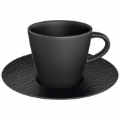 Villeroy & Boch Skodelica za espresso s krožničkom iz kolekcije MANUFACTURE ROCK 2 kosa