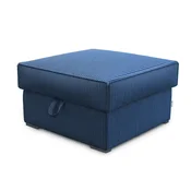 Temno moder tabure SMART COSARO s shranjevalnim prostorom, 65x65 cm