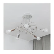 Prislonjeni luster OXFORD 5xE27/15W/230V sjajni krom