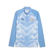 PUMA Manchester City Quarter-Zip Warmup Top Men, Sports, Icy Blue/Regal Blue, S