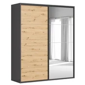 Garderobna omara z drsnimi vrati in ogledalom Flex Set ?247 - 200 cm