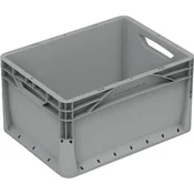 Eurobox-System Zaboj s polnimi stenami 40 x 30 x 22 cm Siv