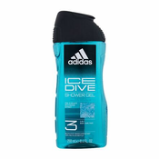 Adidas Ice Dive Shower Gel 3-In-1 gel za tuširanje 250 ml za muškarce