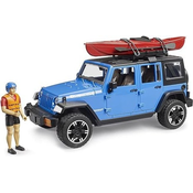 Bruder Jeep Wrangler Rubicon Unlimited s kajakom i kajakašem 2529, Plavi