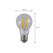 Arcchio LED-žarnica Filament, E27 7,2W, 3000K, prozorna, 1521 lm - prozorno - Steklo