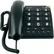 DORO vrvični telefon PhoneEasy 311C, črn