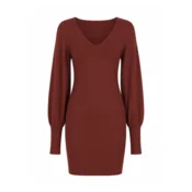 Vero Moda Ženska haljina Hollykarispuff, Crvena