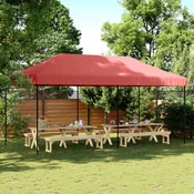 Šator za zabave Tamno crvena 292 x 580 x 315 cm Oxford tkanina