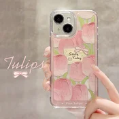 Yingkaida Maska za mobilni telefon iPhone 13, Roze