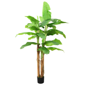 vidaXL Umetni bananovec v loncu 285 cm zelen