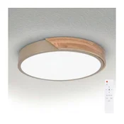 BRILAGI - LED zatemnjiva svetilka PILANA LED/48W/230V hrast/bež premer 40 cm + daljinski upravljalnik