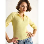 Bianco Lucci Pulover Pullover rumena