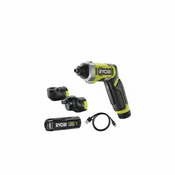 RYOBI RSD4-120TA2 4V USB akumulatorski izvijač + 4V 2,0Ah baterija, polnilec in nastavki