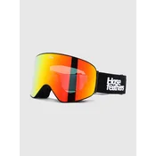 Horsefeathers Edmond Black Goggle mirror red