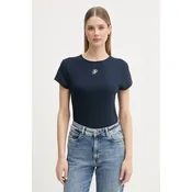 Tommy Hilfiger Majica WW0WW48710 Mornarsko modra Slim Fit