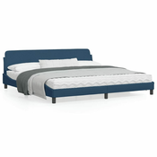 Okvir za krevet Dover plavi 200x200 cm od tkanine