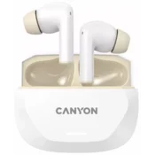 Canyon headset hexagon 7 tws Wireless Charge White Beige ( CNS-TWS7WB )