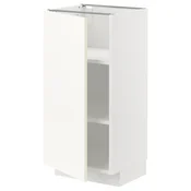 METOD Podni element s policama, bela/Vallstena bela, 40x37 cm